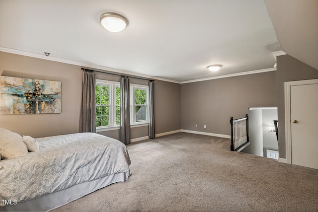 101 Parkbow Ct, Cary, NC 27519 - bedroom with carpet floors and crown molding