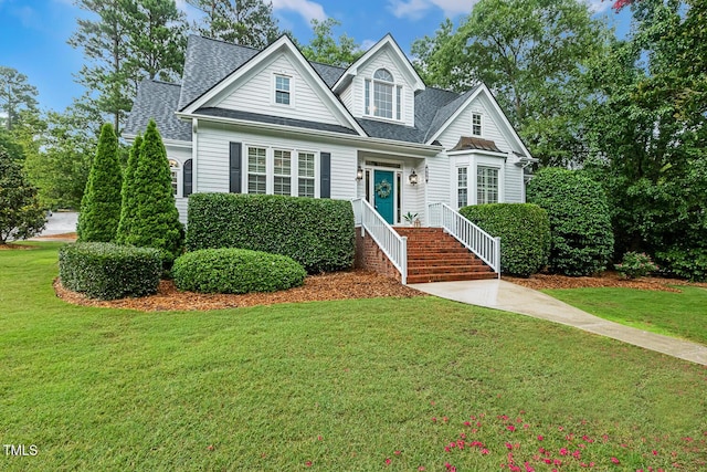 101 Parkbow Ct, Cary, NC 27519 - view of front of property featuring a front lawn and a shingled roof