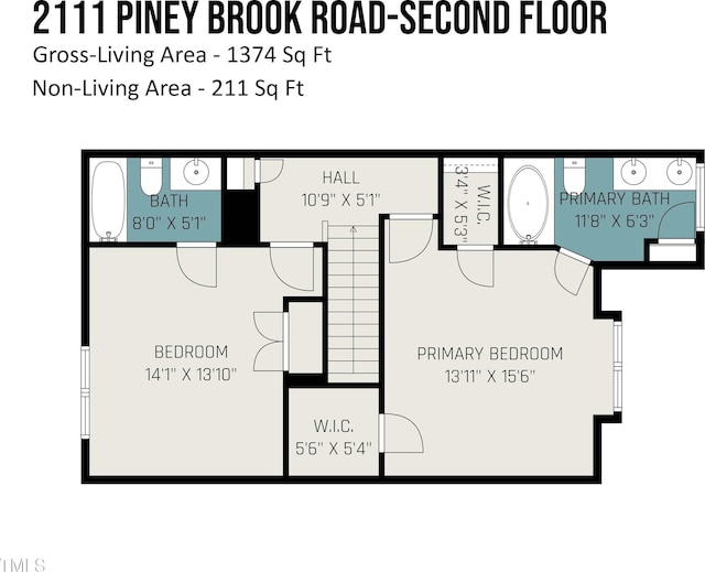 2111 Piney Brook Rd Unit 101, Raleigh, NC 27614 - view of property floor plan