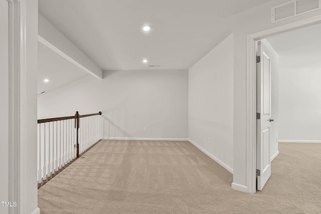 1745 Ripley Woods St, Wake Forest, NC 27587 - hall featuring carpet floors and recessed lighting