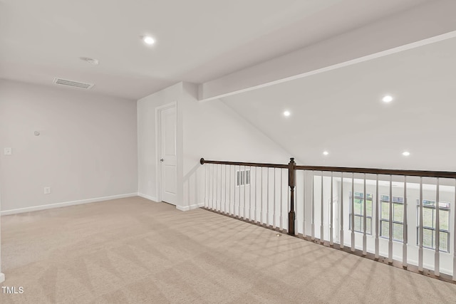 1745 Ripley Woods St, Wake Forest, NC 27587 - spare room with light carpet and recessed lighting