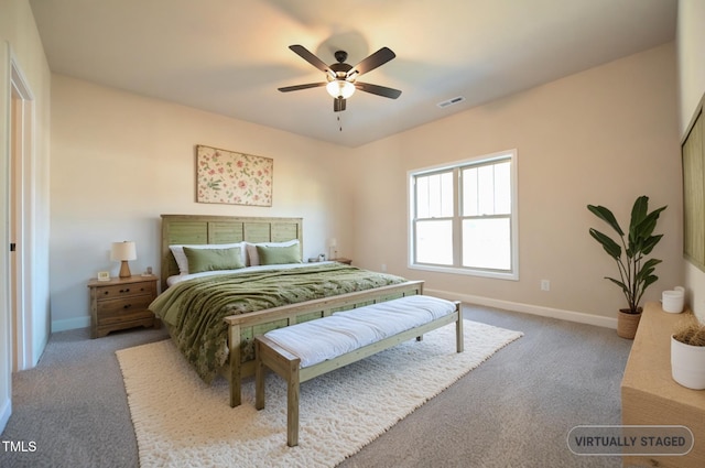 404 S Eastwood Dr, Benson, NC 27504 - bedroom featuring carpet flooring, baseboards, and ceiling fan