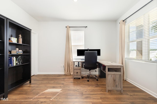 19 Cecina Ct, Clayton, NC 27527 - home office with wood finished floors and baseboards