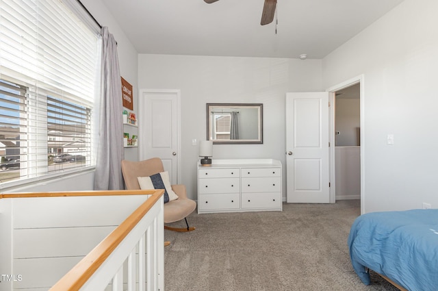 19 Cecina Ct, Clayton, NC 27527 - bedroom with light colored carpet and a ceiling fan