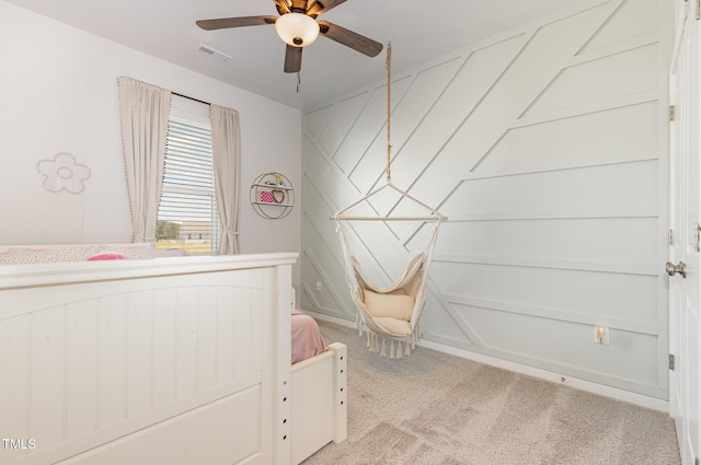 19 Cecina Ct, Clayton, NC 27527 - bedroom featuring light carpet and a ceiling fan