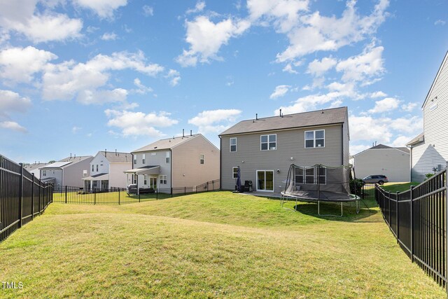 19 Cecina Ct, Clayton, NC 27527 - rear view of house featuring a trampoline and a residential view