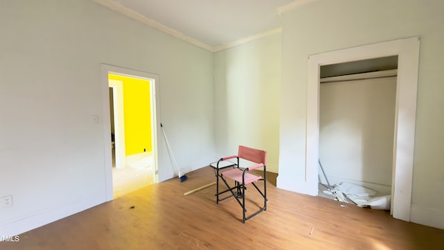 752 Nashville Rd, Rocky Mount, NC 27803 - bedroom with ornamental molding and wood finished floors