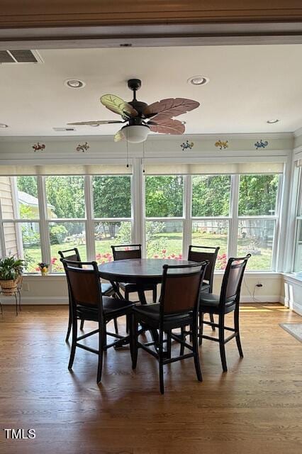 view of sunroom / solarium