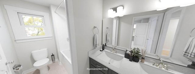 1891 Ballard Rd Unit 192, Fuquay Varina, NC 27526 - bathroom with toilet, vanity, and shower / tub combo