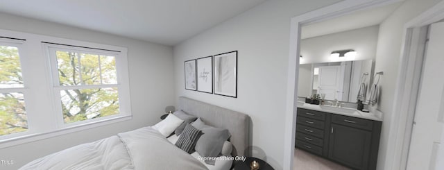1891 Ballard Rd Unit 192, Fuquay Varina, NC 27526 - bedroom featuring bar with sink and ensuite bathroom