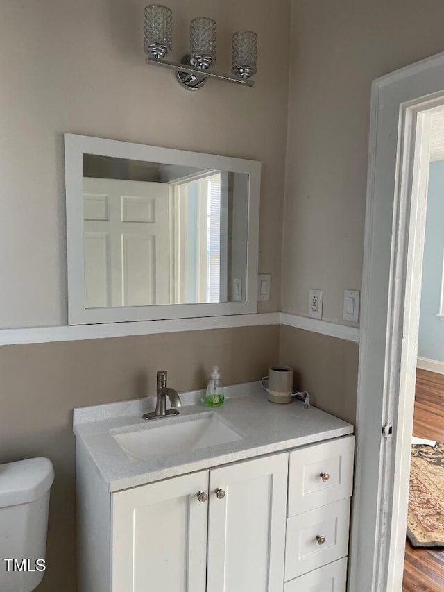 1609 Main St, Scotland Neck, NC 27874 - bathroom featuring vanity and toilet