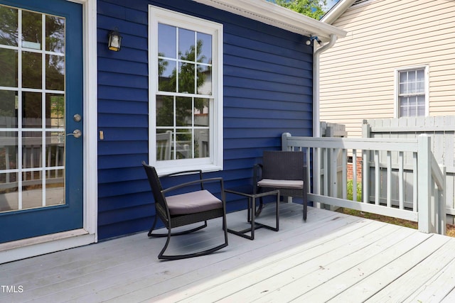 1508 Malta Ave, Raleigh, NC 27610 - view of wooden terrace
