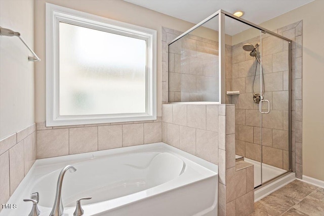 1027 Myers Point Dr, Morrisville, NC 27560 - full bathroom with a shower stall and a bath