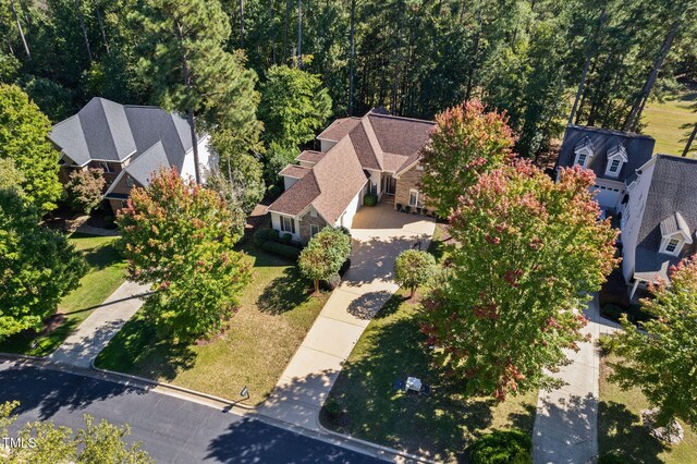 39 Forked Pine Ct, Chapel Hill, NC 27517 - aerial view of property and surrounding area