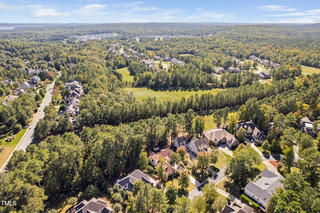 39 Forked Pine Ct, Chapel Hill, NC 27517 - aerial view of residential area with a heavily wooded area