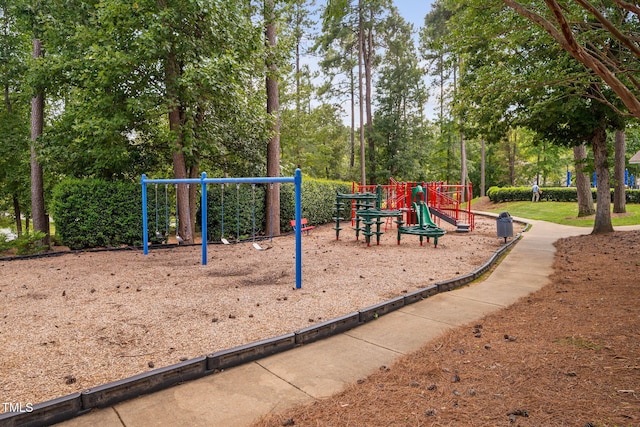 39 Forked Pine Ct, Chapel Hill, NC 27517 - community play area with view of wooded area
