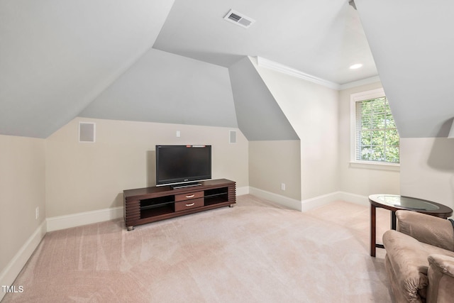 39 Forked Pine Ct, Chapel Hill, NC 27517 - sitting room featuring carpet, baseboards, and vaulted ceiling