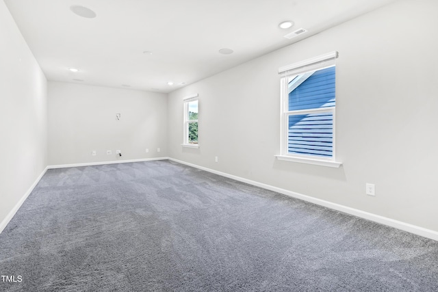 4601 Okeechobee Ct, Fuquay Varina, NC 27526 - empty room featuring baseboards, carpet, and recessed lighting