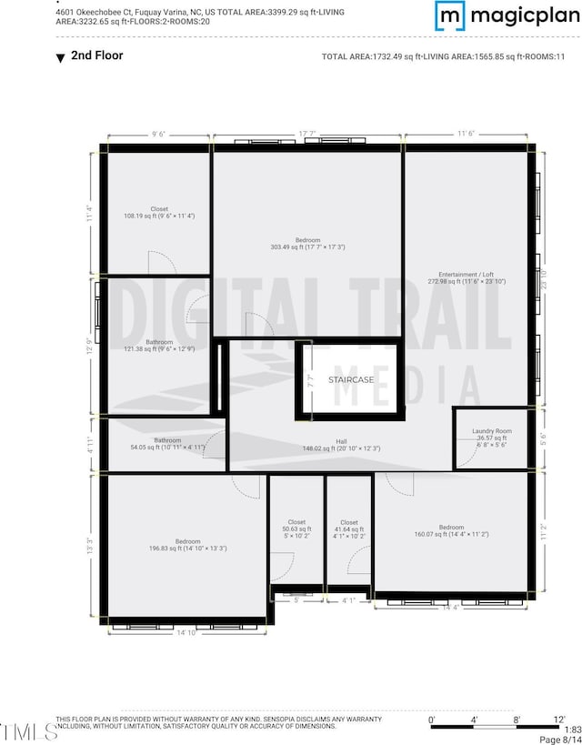 4601 Okeechobee Ct, Fuquay Varina, NC 27526 - room layout