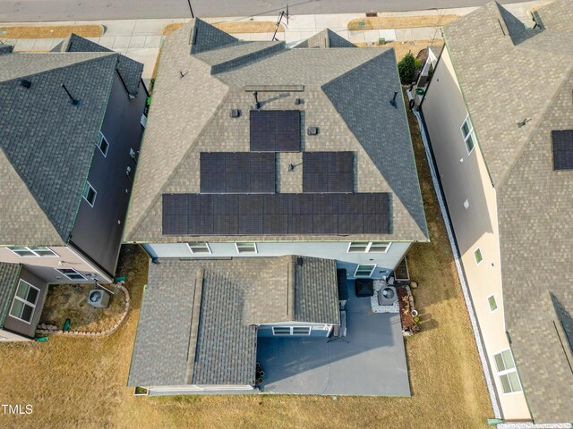 view from above of property
