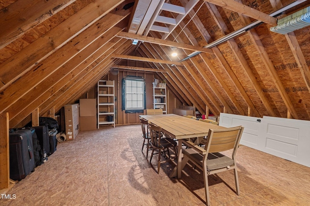 view of attic