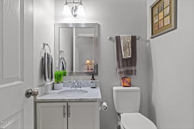1204 Benoit Pl, Apex, NC 27502 - half bathroom with vanity and toilet