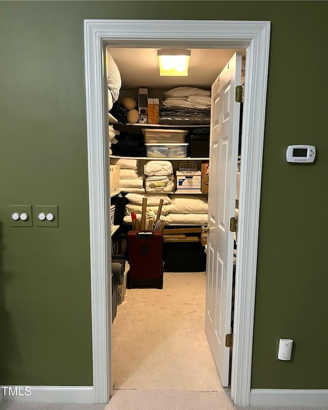 view of storage room