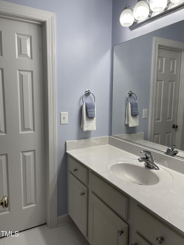 bathroom featuring vanity