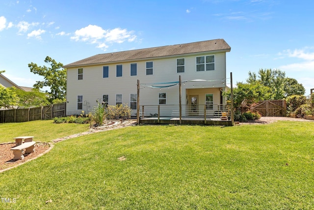 870 Kentucky Derby Ln, Lillington, NC 27546 - rear view of property with a gate