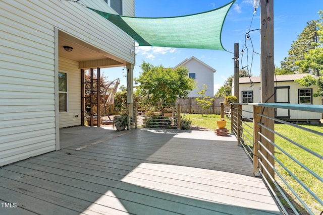 870 Kentucky Derby Ln, Lillington, NC 27546 - view of wooden deck