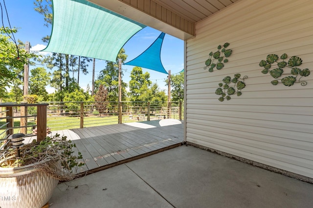 870 Kentucky Derby Ln, Lillington, NC 27546 - view of patio featuring a deck