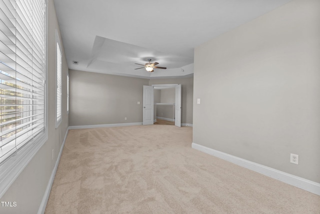 870 Kentucky Derby Ln, Lillington, NC 27546 - empty room featuring ceiling fan, light carpet, and baseboards
