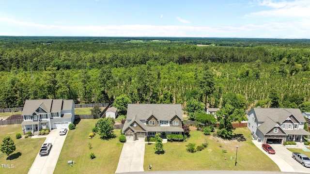 870 Kentucky Derby Ln, Lillington, NC 27546 - aerial perspective of suburban area featuring a forest