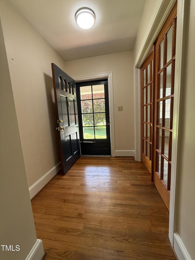 420 Rodwell St, Warrenton, NC 27589 - entryway with wood finished floors and baseboards