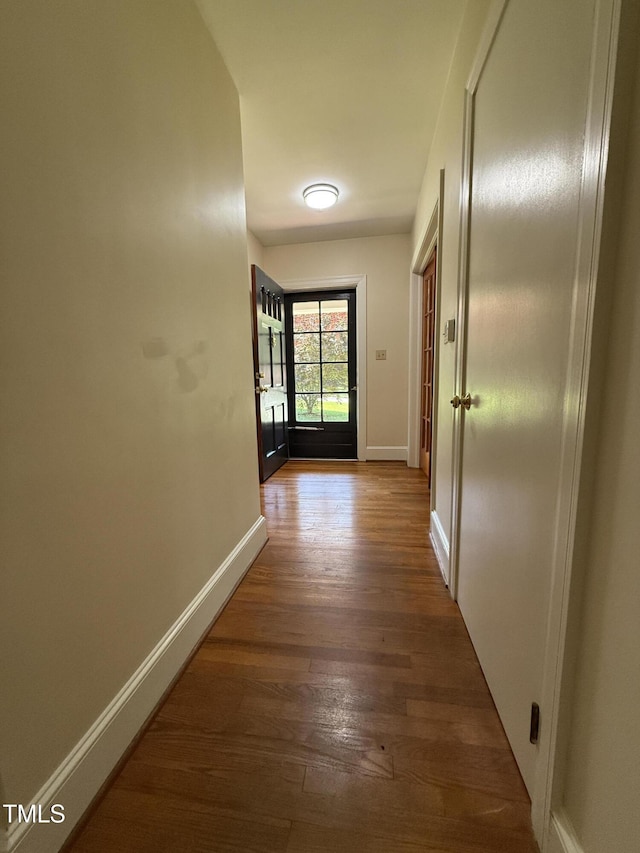 420 Rodwell St, Warrenton, NC 27589 - hallway with wood finished floors and baseboards