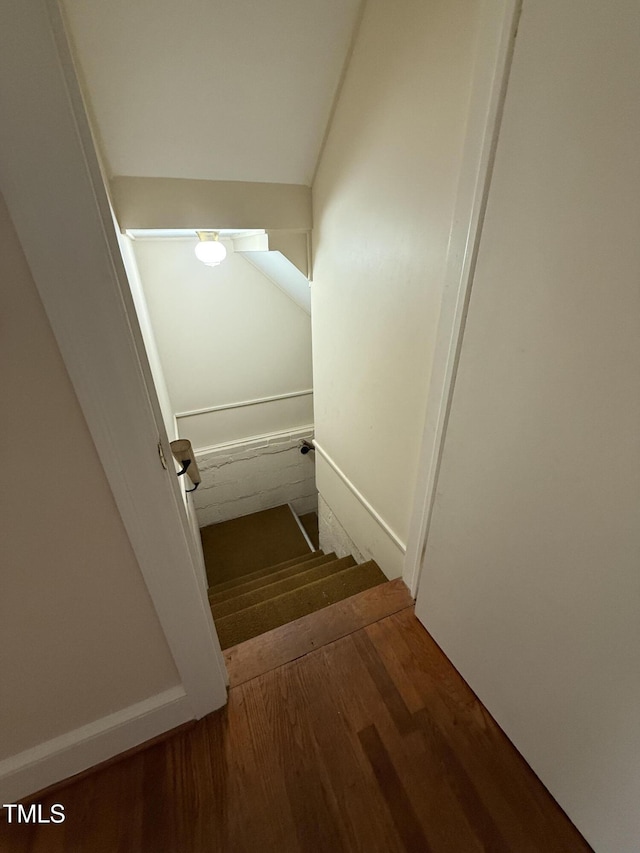 420 Rodwell St, Warrenton, NC 27589 - stairs with wood finished floors