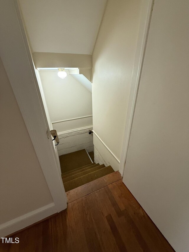 420 Rodwell St, Warrenton, NC 27589 - stairs with wood finished floors