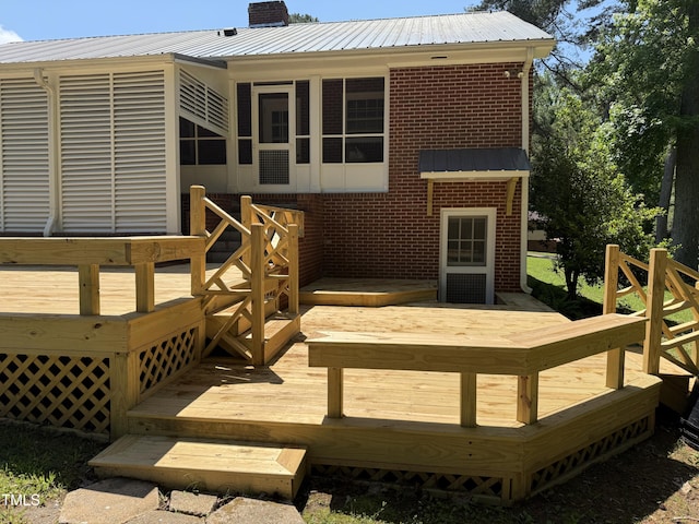 420 Rodwell St, Warrenton, NC 27589 - view of wooden terrace