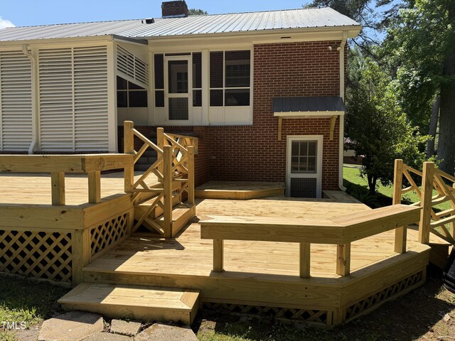 420 Rodwell St, Warrenton, NC 27589 - view of wooden terrace