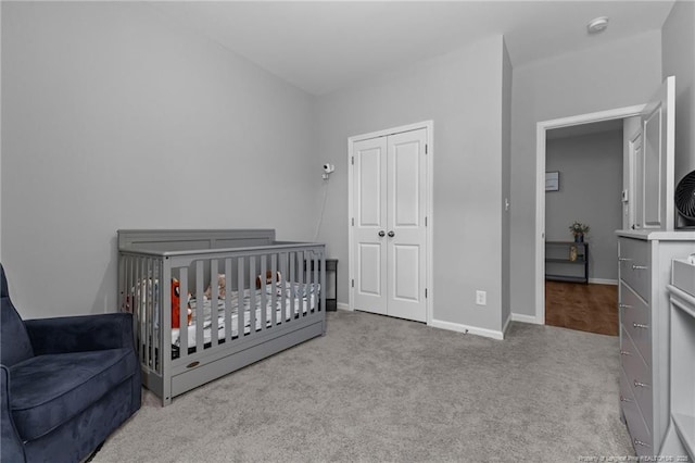 308 Laurel Lake Rd, Salemburg, NC 28385 - bedroom featuring carpet floors, a closet, and baseboards