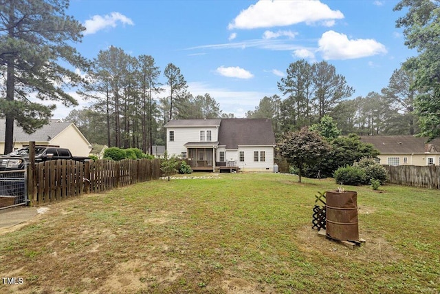 151 Donnibrook Run, Fuquay Varina, NC 27526 - back of house featuring a deck