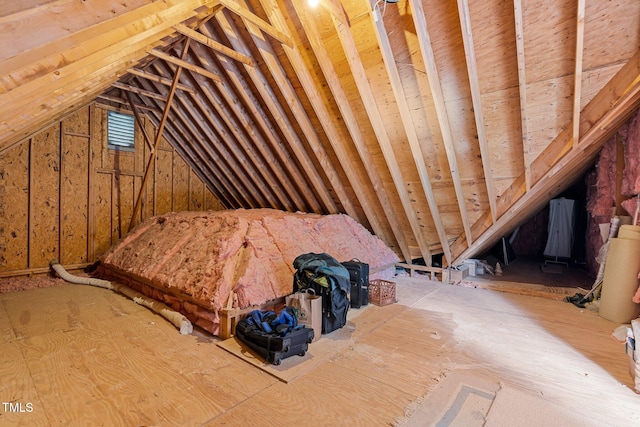 view of attic