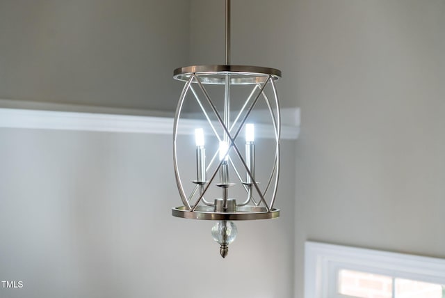 8820 Waynick Dr, Raleigh, NC 27617 - detailed view of a chandelier