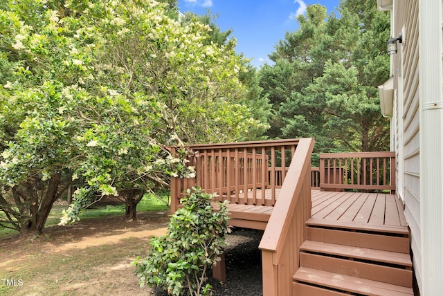 8820 Waynick Dr, Raleigh, NC 27617 - view of wooden deck