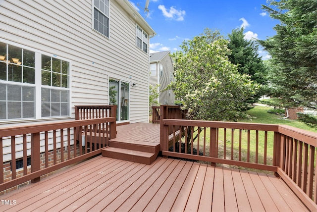 8820 Waynick Dr, Raleigh, NC 27617 - wooden terrace with a yard