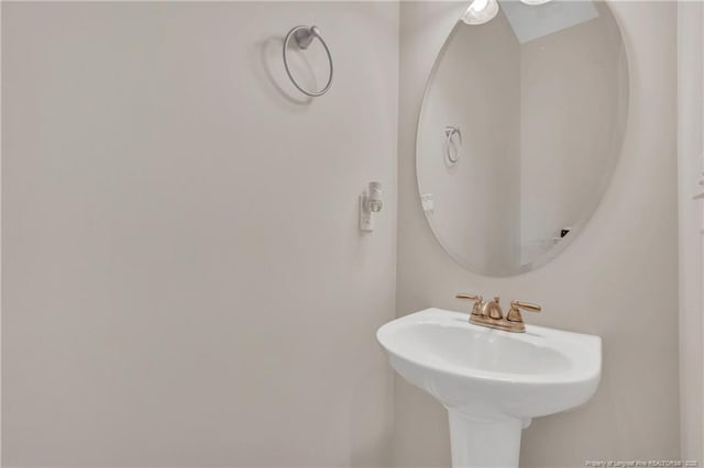bathroom with a sink