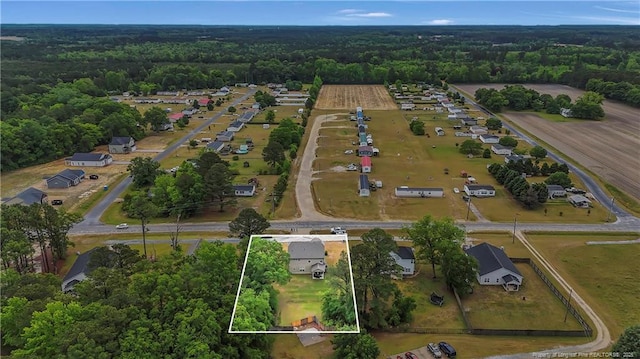 5145 Maxwell Rd, Stedman, NC 28391 - aerial view of property's location with property parcel outlined and a forest