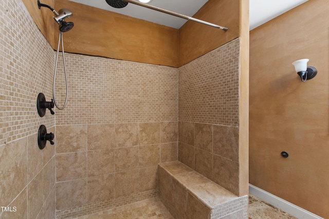 1005 Temple St, Raleigh, NC 27609 - bathroom with tiled shower
