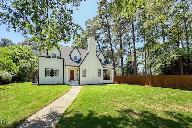 2515 W Club Blvd, Durham, NC 27705 - view of front of house featuring a chimney and roof with shingles