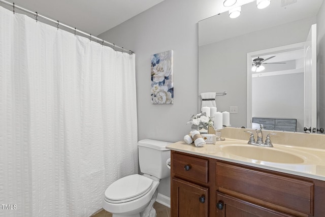 223 Morgan Brook Way, Rolesville, NC 27571 - full bath with toilet, ceiling fan, and vanity